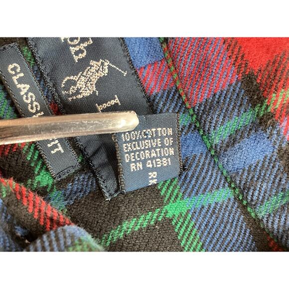 Ralph Lauren Classic Fit Plaid Button Up Shirt Men’s Size S - Picture 6 of 8